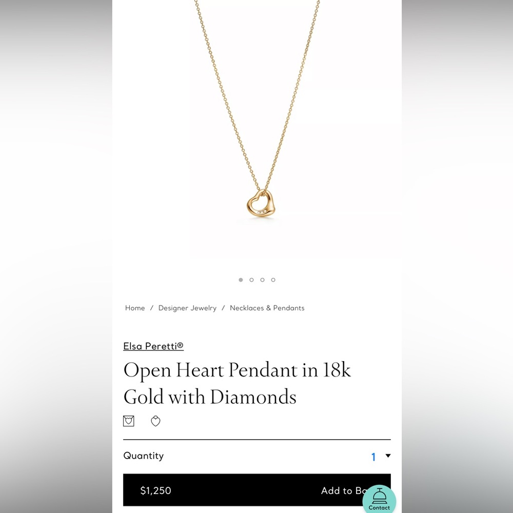 Tiffany & Co Diamond Heart Necklace